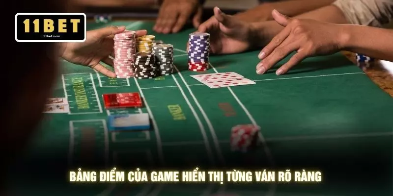 Bảng điểm của game hiển thị từng ván rõ ràng
