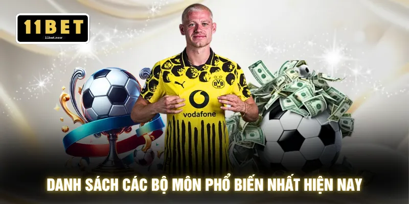 Danh sách các bộ môn phổ biến nhất hiện nay